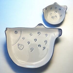 B.S.F ⭐️ Pufferfish plates set for 8 pers